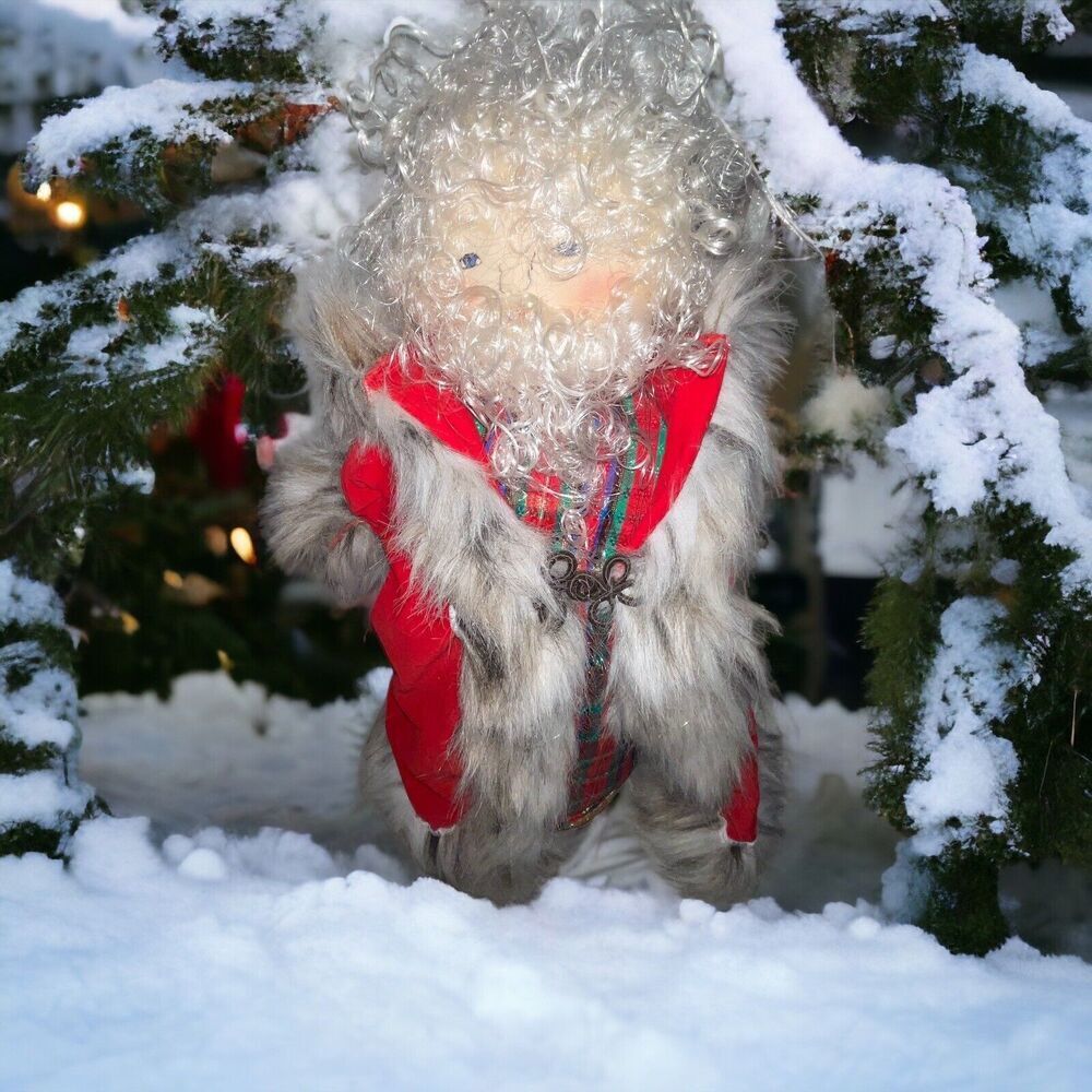 Vintage St Nicholas Santa Claus Figure Christmas 22” RARE
